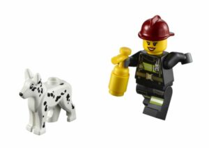 LEGO Firefighter with dog