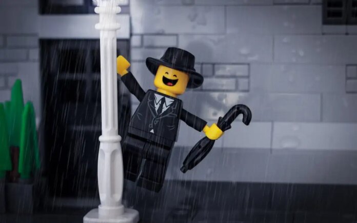 LEGO Man in the rain