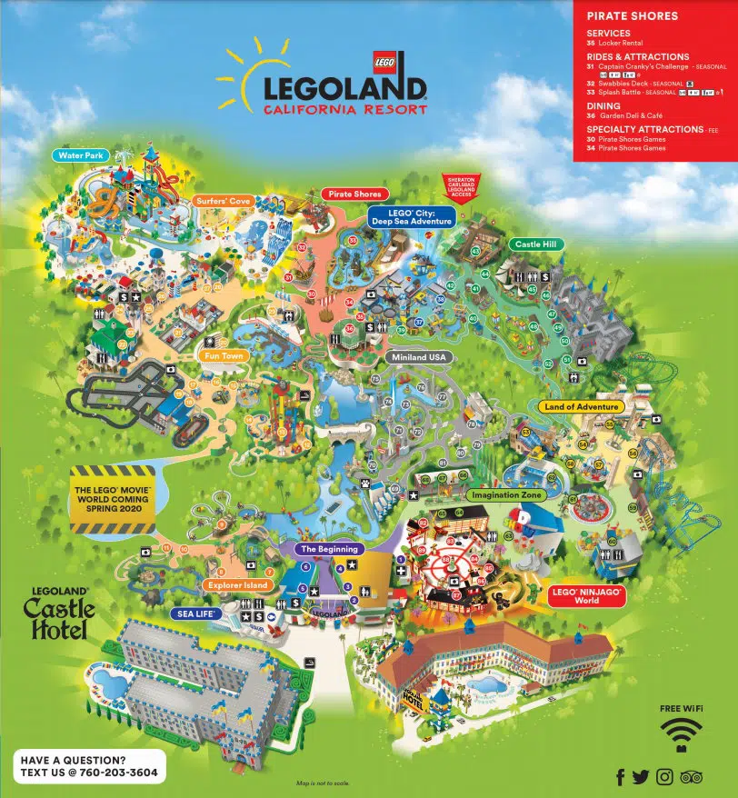 LEGOLAND California Park Map
