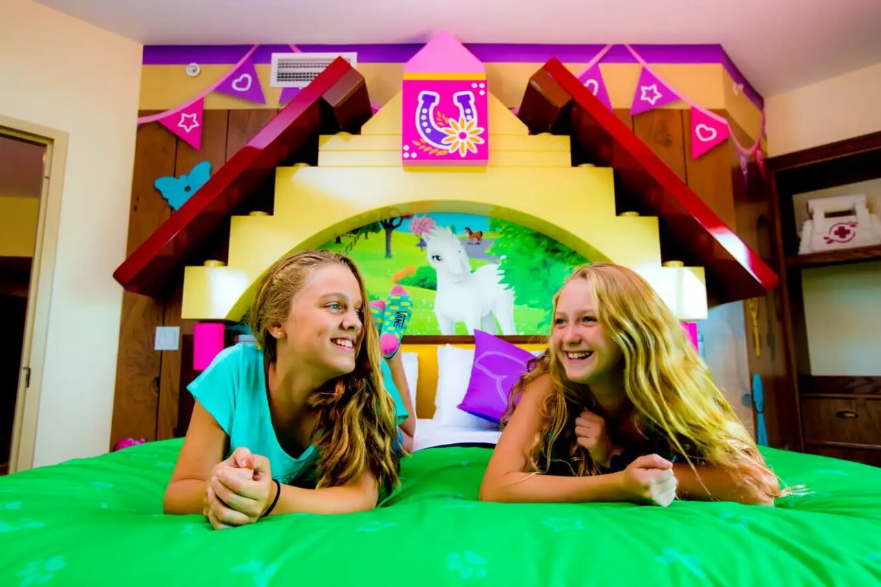 LEGOLAND Florida Hotel 2026: The Ultimate Family Stay Guide 7 LEGOLAND Florida Hotel LEGO Friends themed room with Heartlake City décor