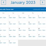 LEGOLAND Florida Resort January 2023 Park Hours
