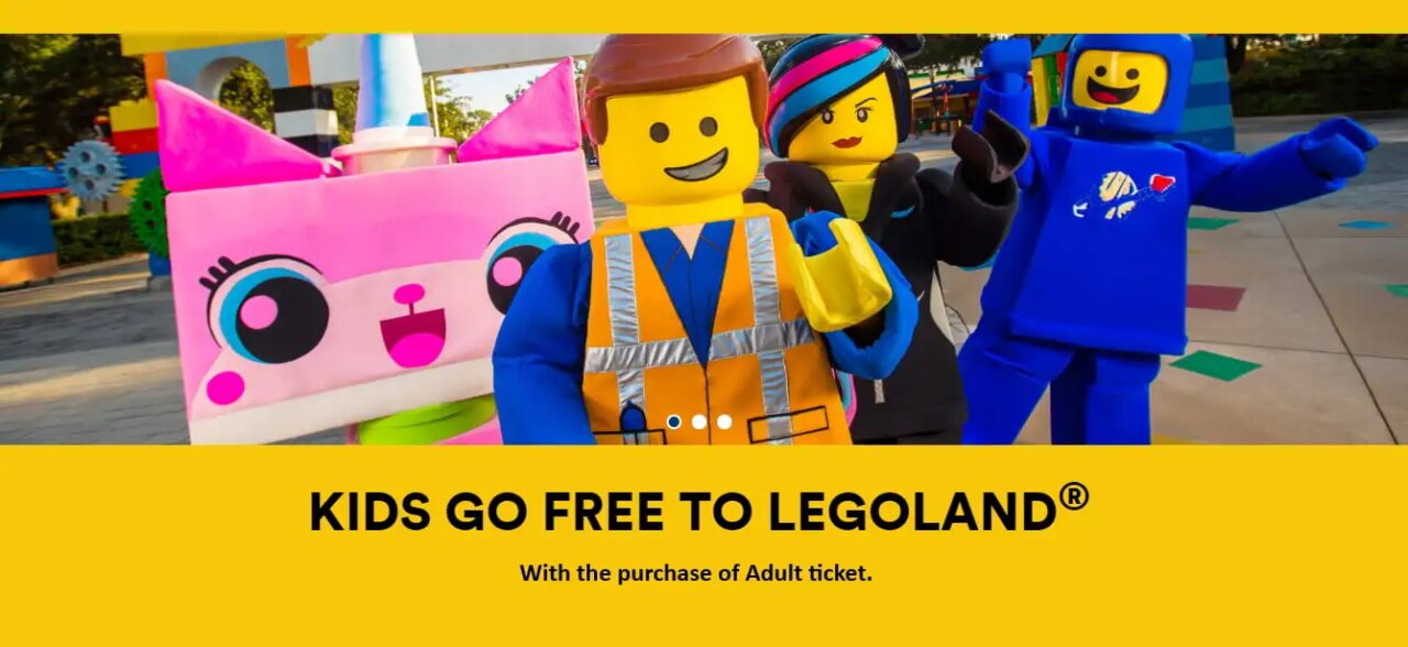 LEGOLAND Discount Tickets LEGOLAND Kids Go Free