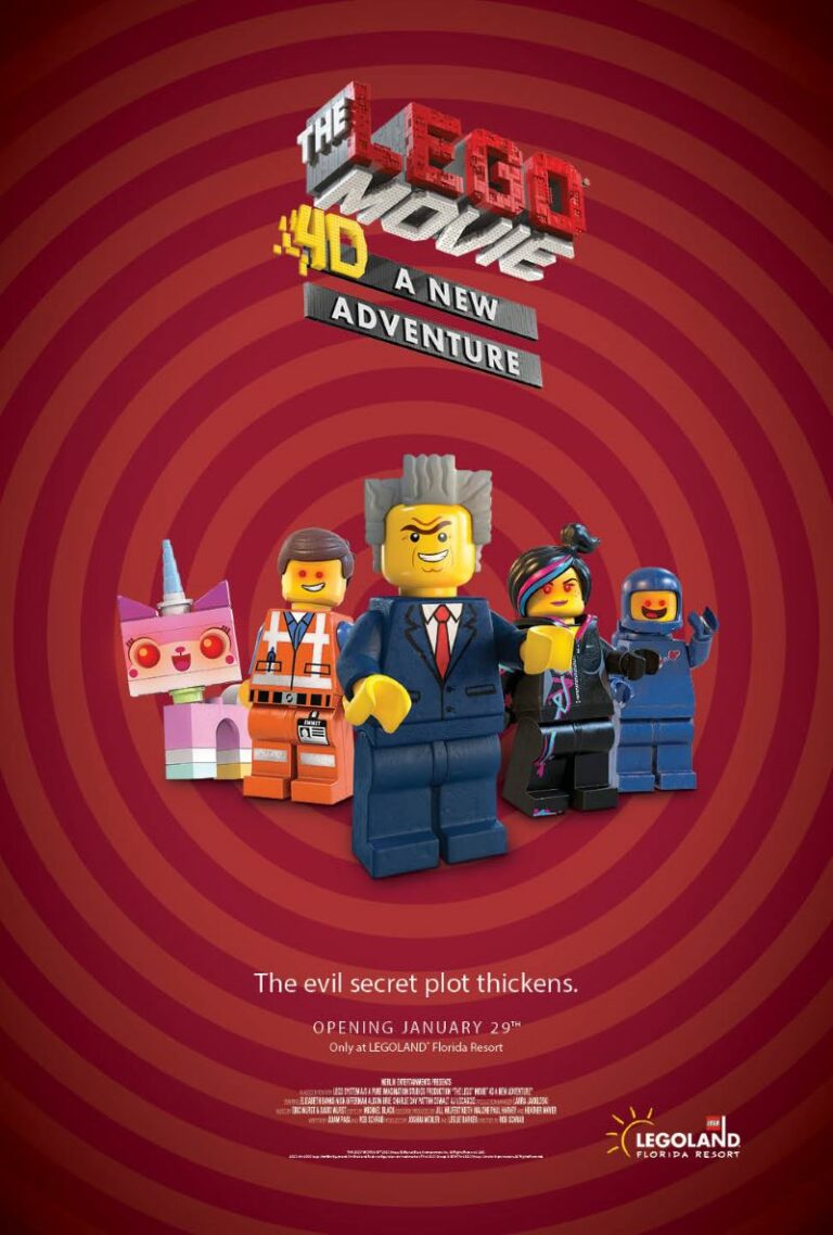 The LEGO Movie 4D A New Adventure opens Jan. 29