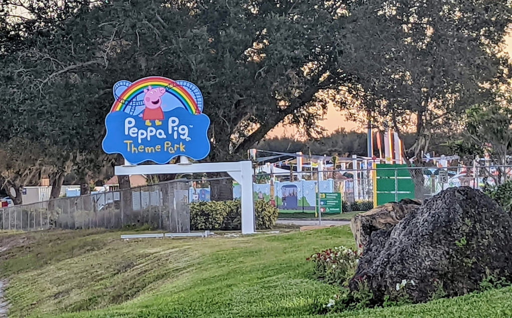 Peppa Pig Theme Park Florida Front Sign