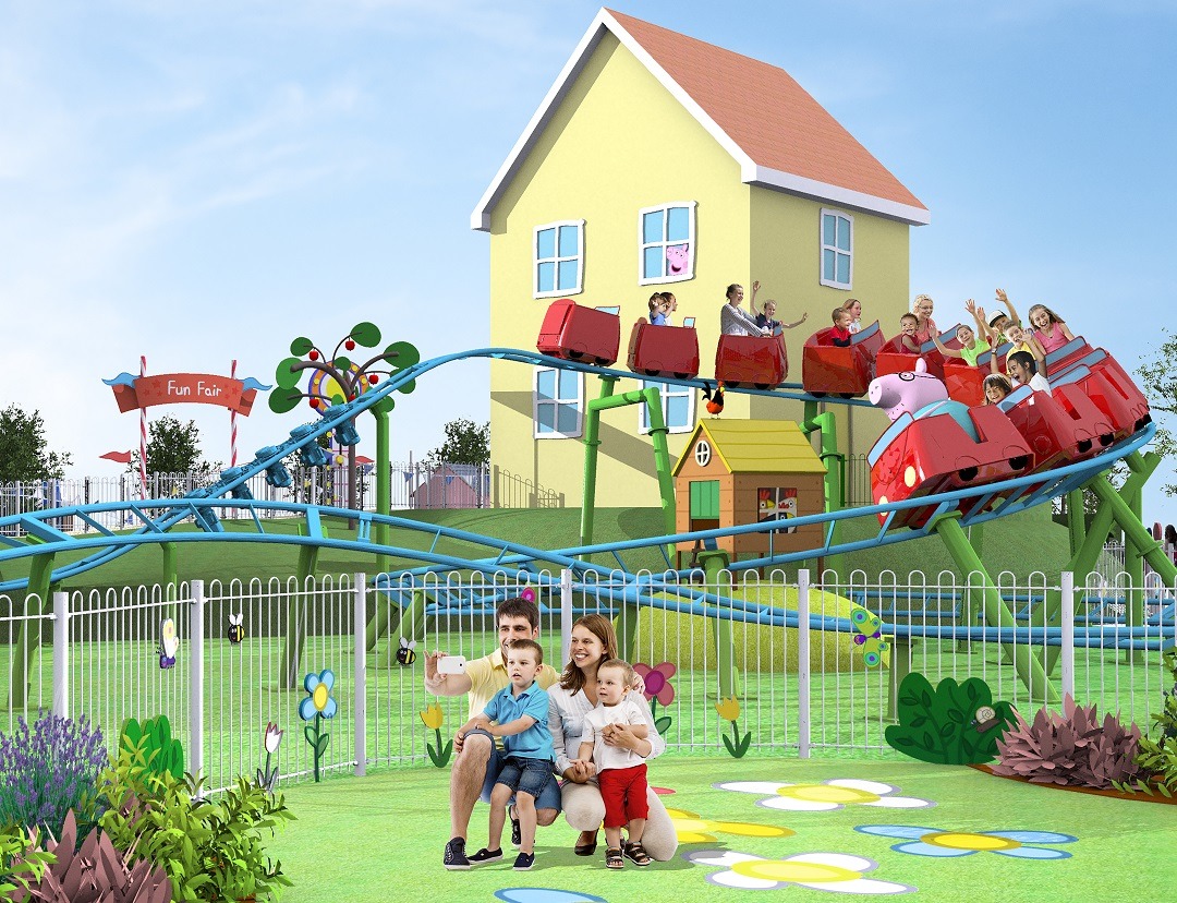 RENDERING Daddy Pig's Roller Coaster Peppa Pig Theme Park Florida