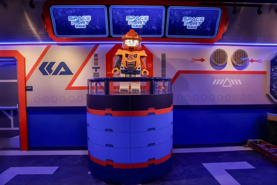 LEGOLAND Florida Summer Planning Guide 2026 4 Galacticoaster indoor coaster train at LEGOLAND Florida