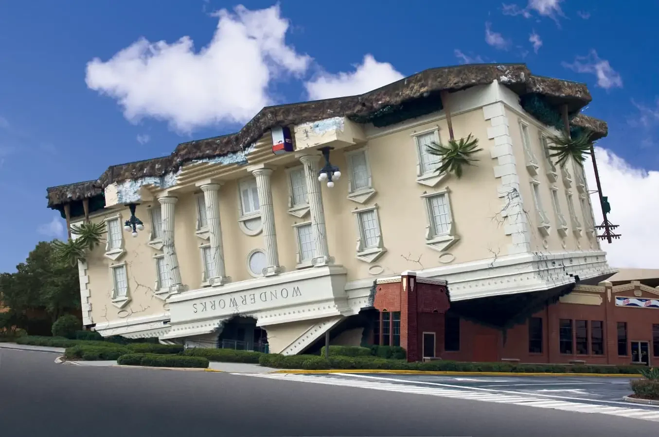Orlando Theme Park Discount Tickets 2026: Save Up to 40% 6 Upside-down WonderWorks attraction building in Orlando